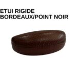 Etui Solaire Rigide BORDEAUX/POINT NOIR