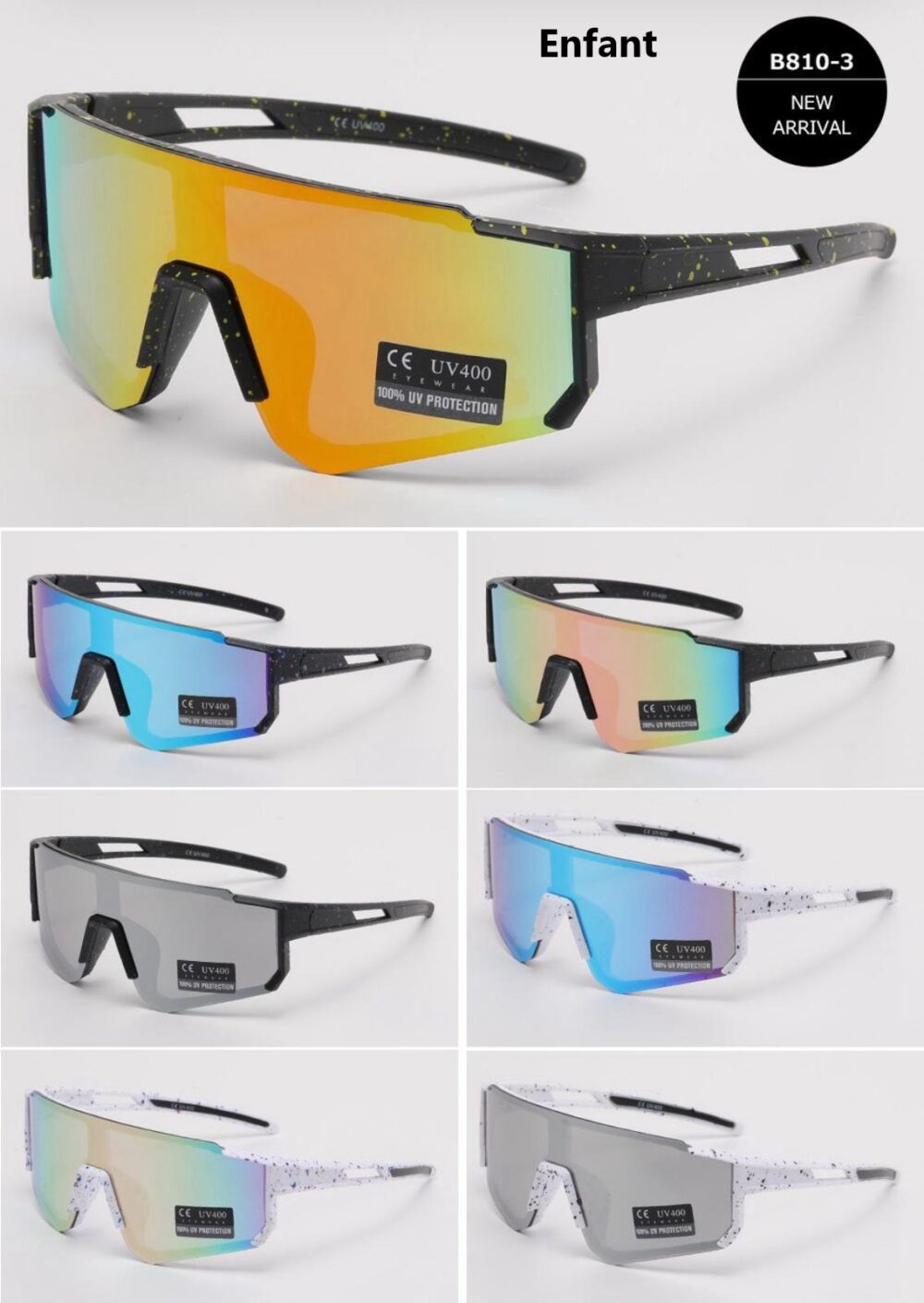 B810-3 62-14-110 - Lunettes de soleil Enfant SEEVISION – Image 8
